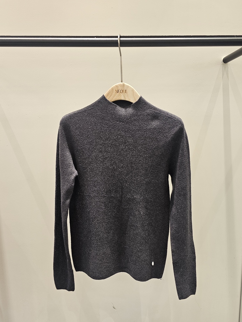 NEOUL東大門㊣代購女士新款休閑真品熱賣時尚25秋冬針織衫羅紋NEOUL/ahin雙領標簽針織衫圖色3