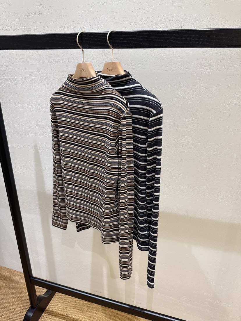 NDE東大門㊣代購女士新品熱賣休閑25秋冬推薦職業長袖T恤高領NDE長袖T恤