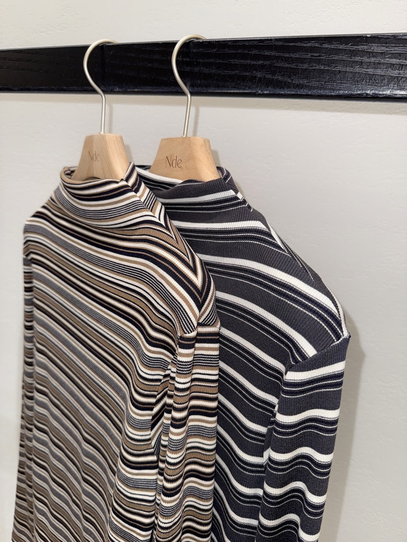 NDE東大門㊣代購女士新品熱賣休閑25秋冬推薦職業長袖T恤高領NDE長袖T恤