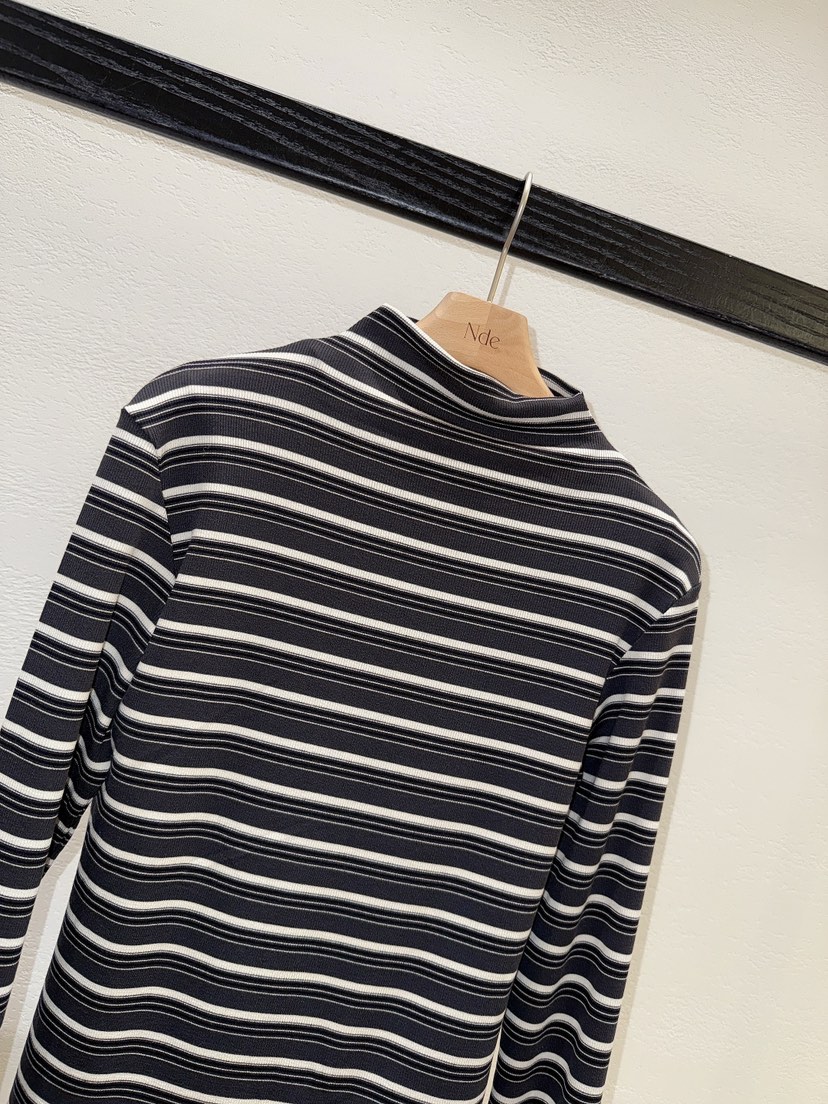 NDE東大門㊣代購女士新品熱賣休閑25秋冬推薦職業長袖T恤高領NDE長袖T恤