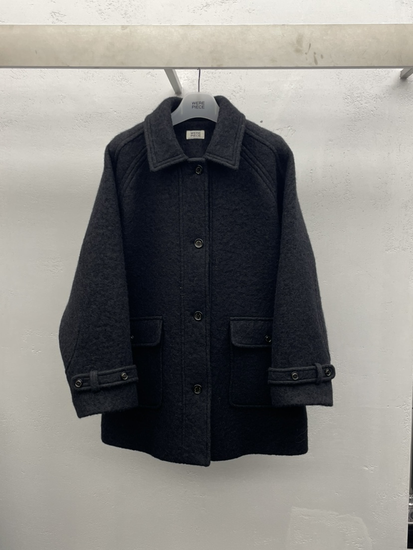 KARE/WEREPIECE東大門㊣代購女士新款職業中長款大衣口袋羊駝KARE/WEREPIECE中長款大衣圖色2