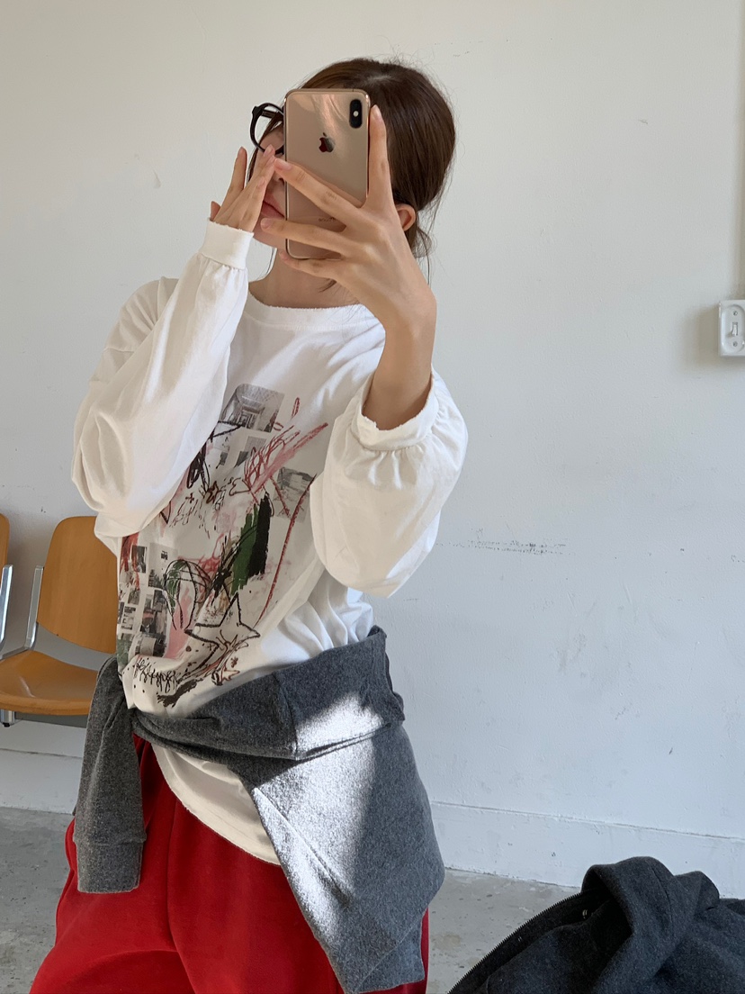 UNBOUND韓國代購㊣女裝新品休閑職業真品推薦熱賣25秋冬長袖T恤UNBOUND長袖T恤