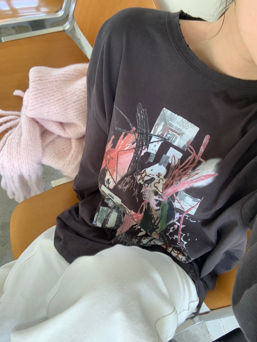 UNBOUND韓國代購㊣女裝新品休閑職業真品推薦熱賣25秋冬長袖T恤UNBOUND長袖T恤