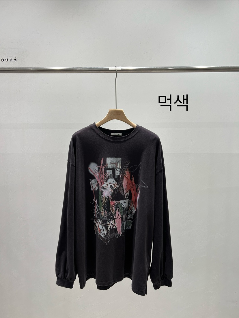 UNBOUND韓國代購㊣女裝新品休閑職業真品推薦熱賣25秋冬長袖T恤UNBOUND長袖T恤圖色2