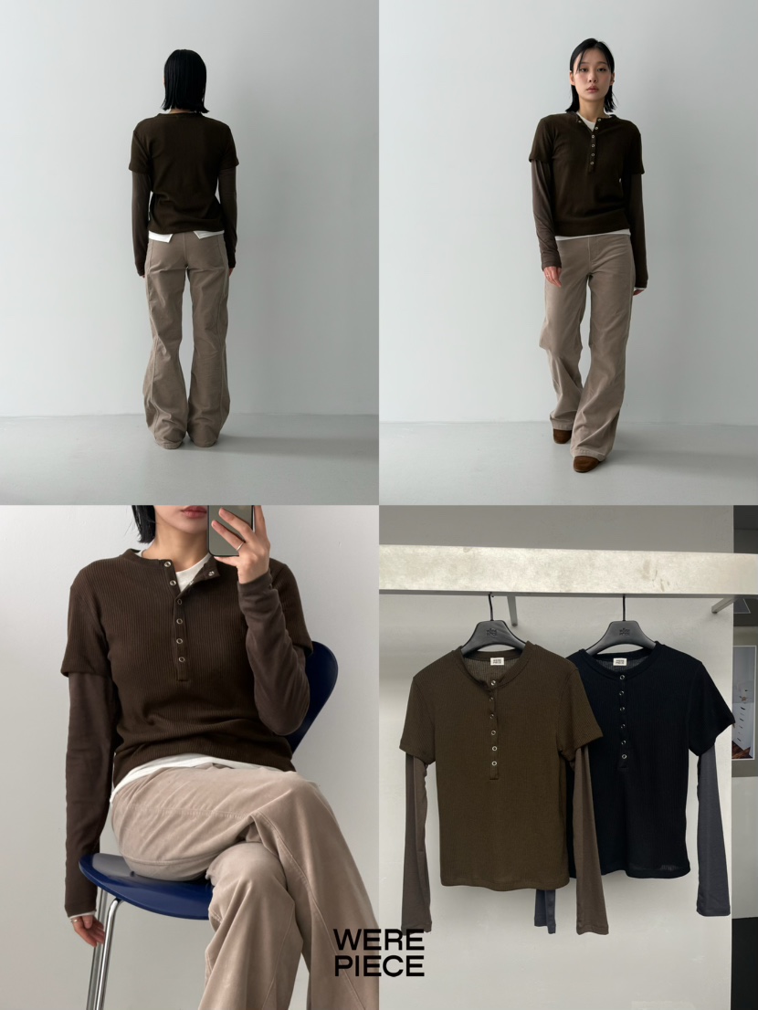 KARE/WEREPIECE東大門㊣代購女裝新款休閑時尚推薦長袖T恤KARE/WEREPIECE長袖T恤