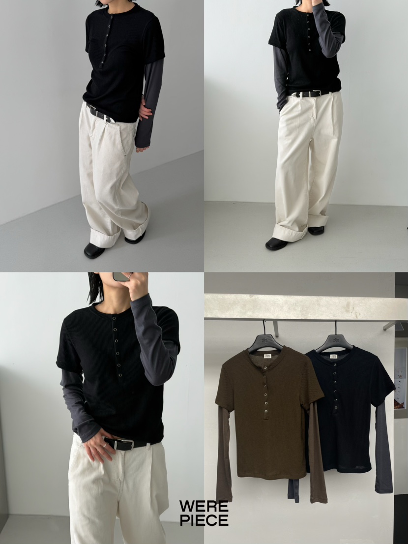 KARE/WEREPIECE東大門㊣代購女裝新款休閑時尚推薦長袖T恤KARE/WEREPIECE長袖T恤