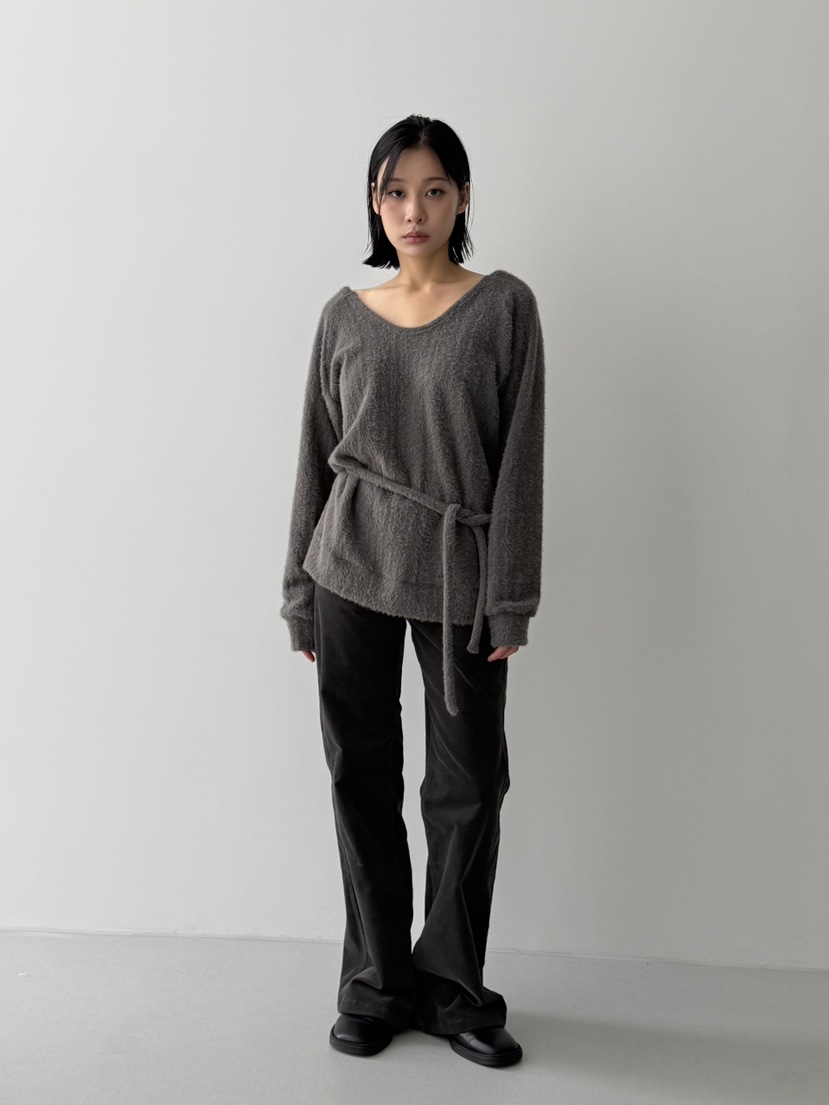 KARE/WEREPIECE韓國直郵㊣女裝新款熱賣真品針織衫含腰繩雙面KARE/WEREPIECE針織衫