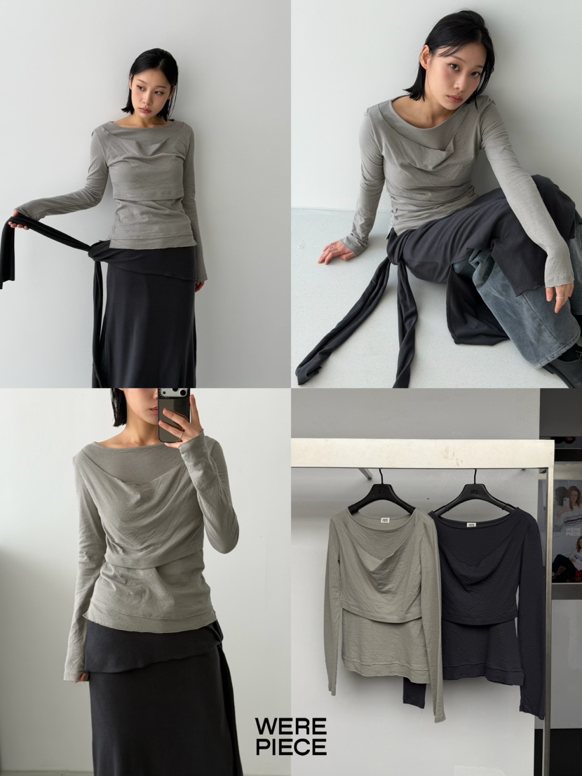 KARE/WEREPIECE東大門㊣實拍女士新款熱賣休閑時尚長袖T恤KARE/WEREPIECE長袖T恤