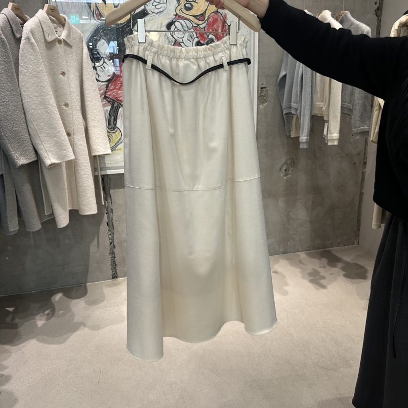 LAMAGIEPIE韓國代購㊣女裝新款職業時尚人氣休閑長裙不含腰帶LAMAGIE GREY長裙