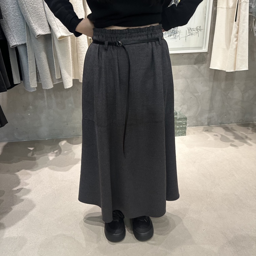 LAMAGIEPIE韓國代購㊣女裝新款職業時尚人氣休閑長裙不含腰帶LAMAGIE GREY長裙圖色2