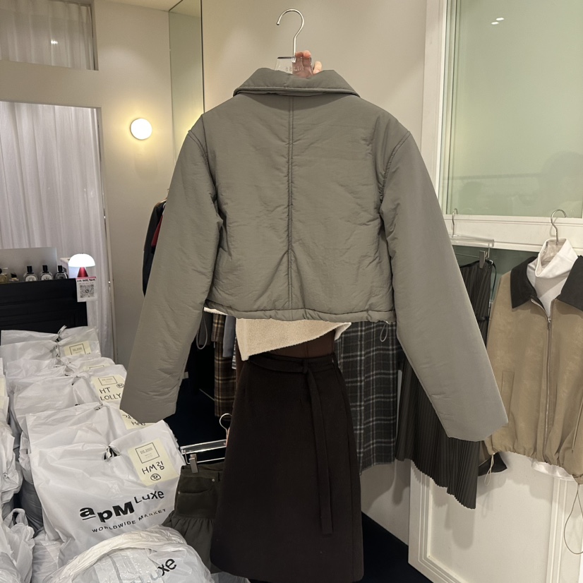 BLISS韓國代購㊣女士新款人氣推薦職業休閑時尚短款棉服兔子棉BLISS短款棉服