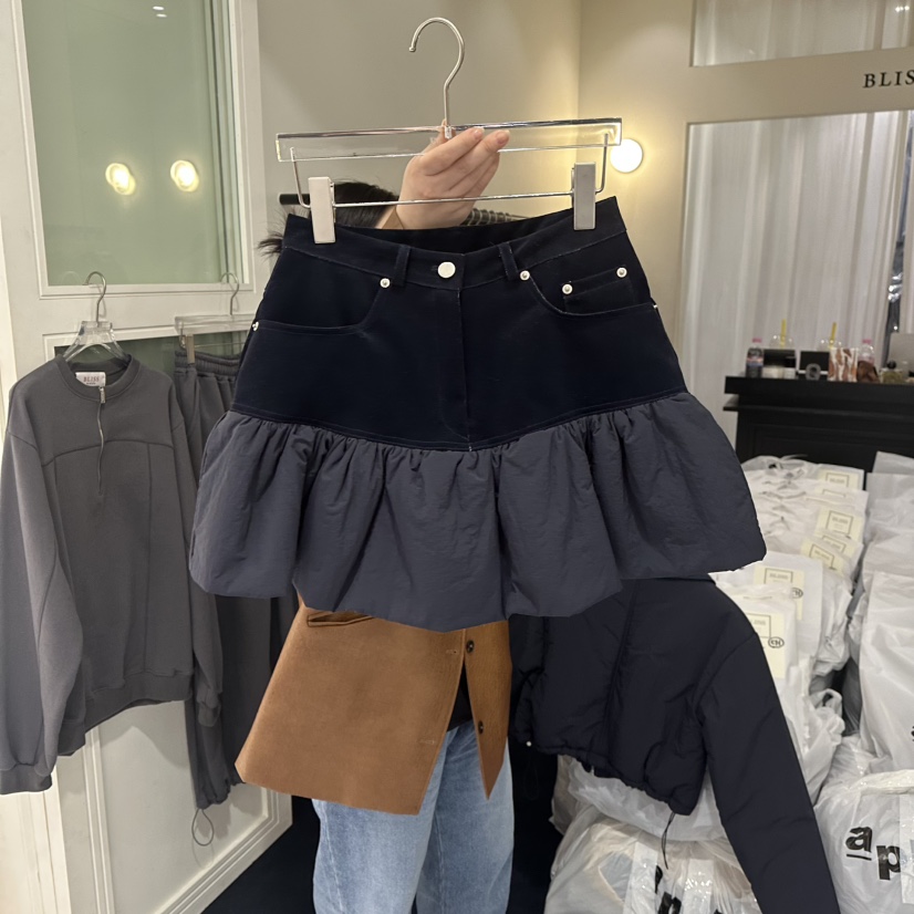 BLISS韓國直郵㊣女裝新款推薦真品人氣熱賣25秋冬休閑短裙兔子BLISS短裙