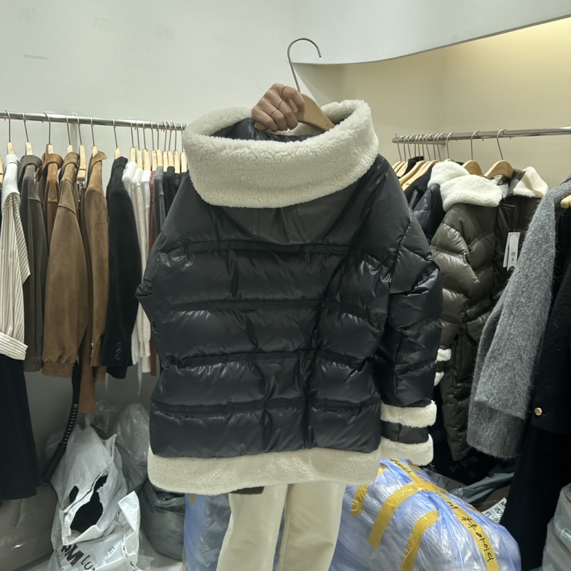 BLUEI-D東大門㊣代購女士新款時尚25秋冬職業真品短款羽絨服Blue i-d短款羽絨服