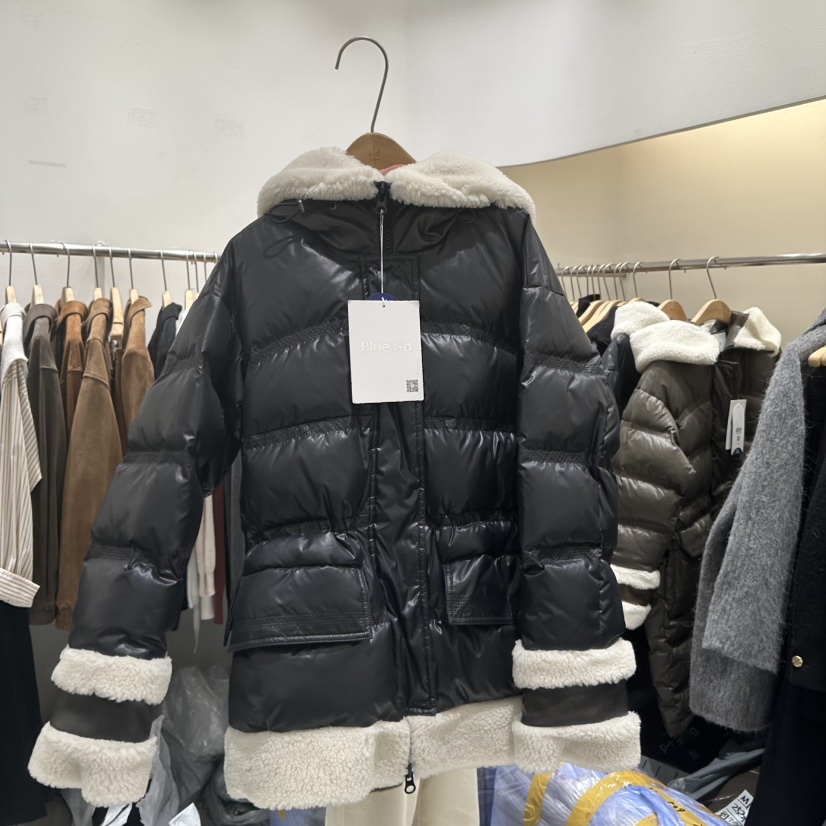 BLUEI-D東大門㊣代購女士新款時尚25秋冬職業真品短款羽絨服Blue i-d短款羽絨服