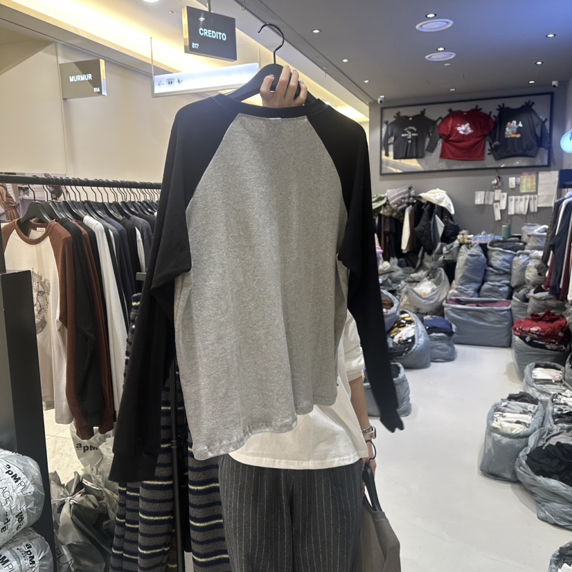 CREDITO韓國代購㊣女士新品人氣熱賣真品休閑25秋冬長袖T恤CREDITO長袖T恤