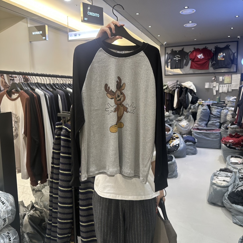 CREDITO韓國代購㊣女士新品人氣熱賣真品休閑25秋冬長袖T恤CREDITO長袖T恤