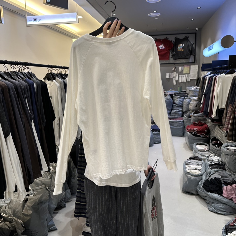 CREDITO韓國代購㊣女裝新品休閑推薦時尚職業熱賣真品長袖T恤CREDITO長袖T恤