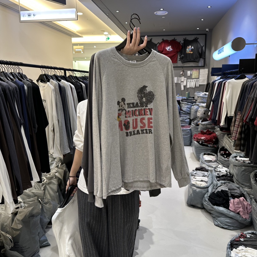 CREDITO韓國代購㊣女裝新品休閑推薦時尚職業熱賣真品長袖T恤CREDITO長袖T恤圖色2