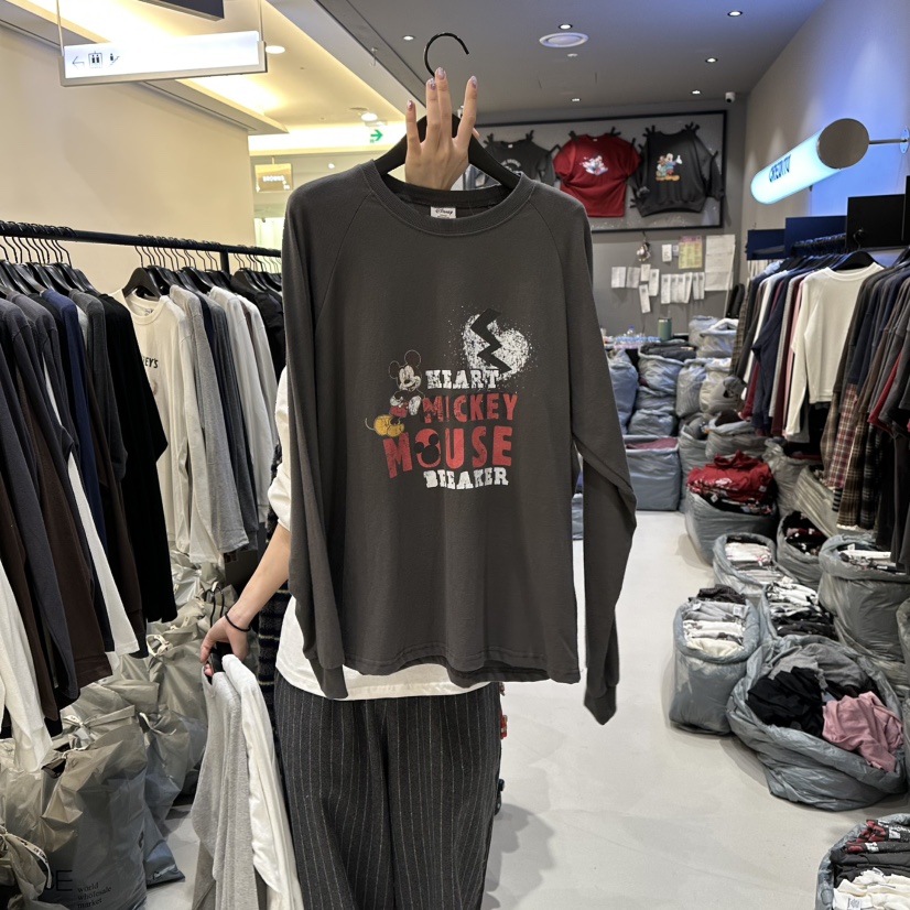 CREDITO韓國代購㊣女裝新品休閑推薦時尚職業熱賣真品長袖T恤CREDITO長袖T恤圖色3