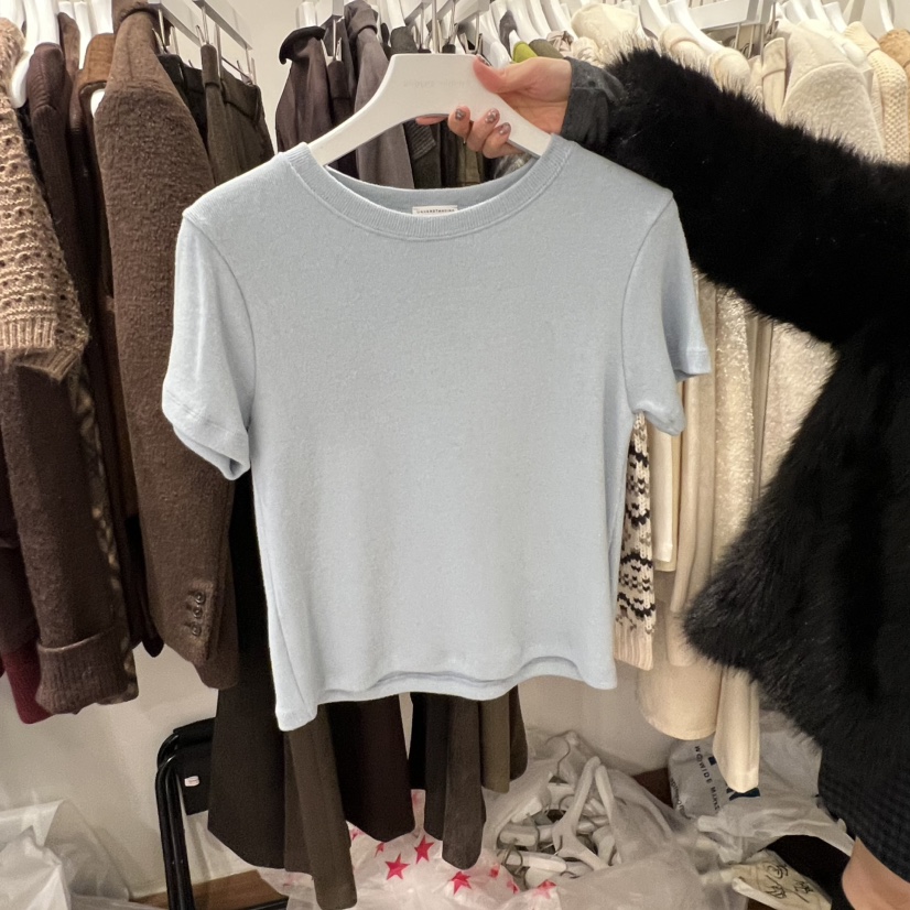 UNDERSTANDING東大門㊣代購女裝新款25秋冬人氣熱賣休閑T恤UNDERSTANDINGT恤圖色2