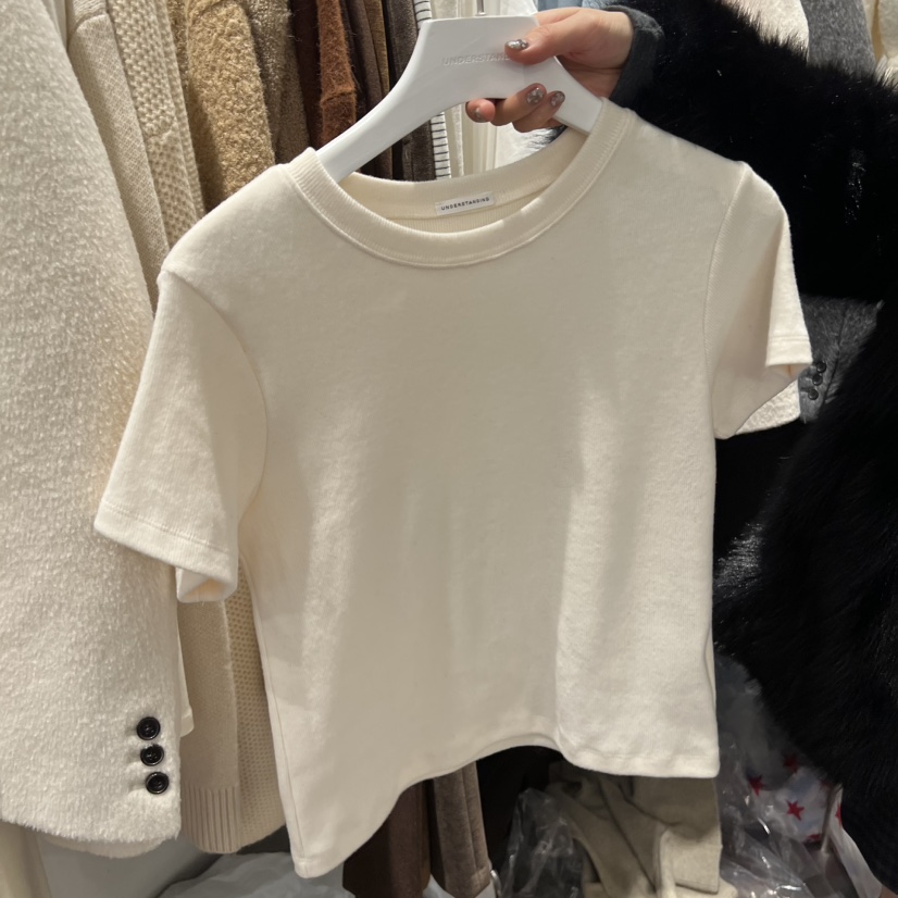 UNDERSTANDING東大門㊣代購女裝新款25秋冬人氣熱賣休閑T恤UNDERSTANDINGT恤圖色3