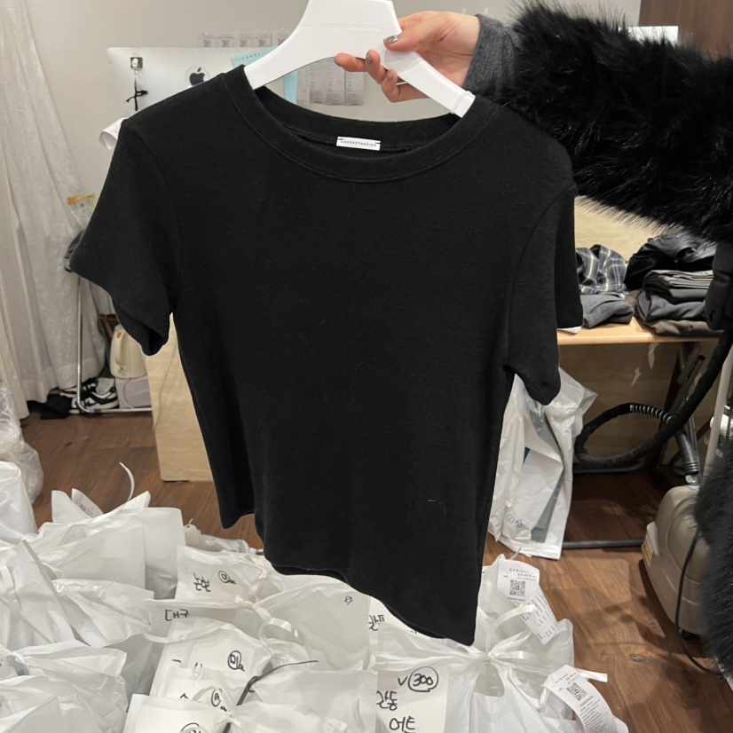 UNDERSTANDING東大門㊣代購女裝新款25秋冬人氣熱賣休閑T恤UNDERSTANDINGT恤圖色4