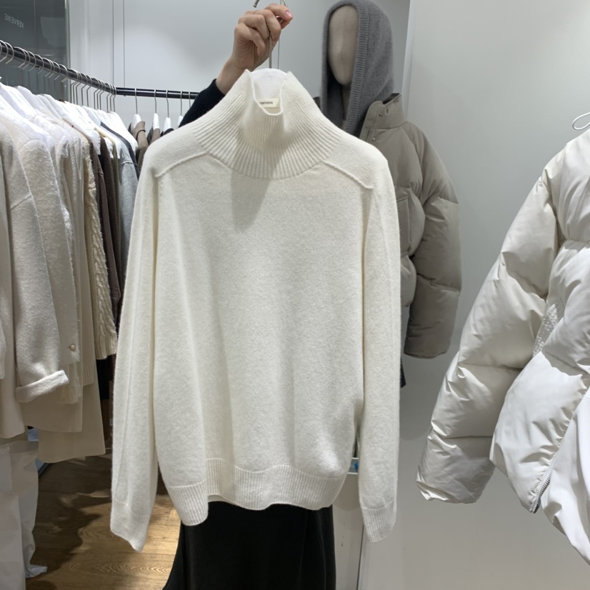 VERVEINE韓國直郵㊣女士新款職業熱賣真品推薦針織衫高領寬松VERVEINE針織衫圖色2