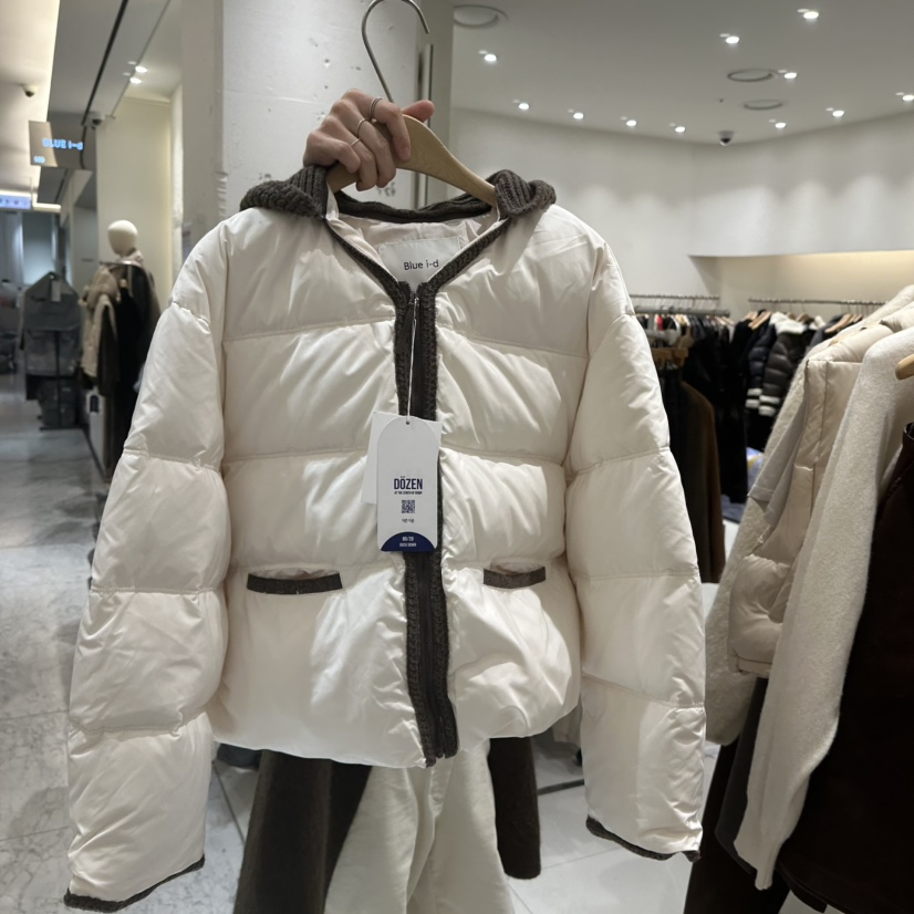 BLUEI-D東大門㊣實拍女裝新款時尚真品人氣25秋冬短款棉服Blue i-d短款棉服