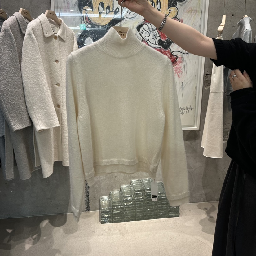 LAMAGIEPIE東大門㊣實拍女士新款推薦熱賣真品時尚休閑針織衫LAMAGIE GREY針織衫