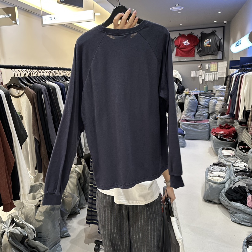 CREDITO韓國直郵㊣女士新款人氣職業熱賣真品時尚25秋冬長袖T恤CREDITO長袖T恤