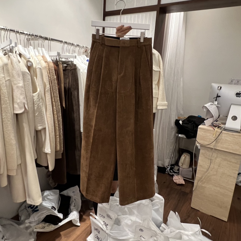 UNDERSTANDING東大門㊣實拍女裝新品推薦時尚職業人氣休閑褲UNDERSTANDING休閑褲