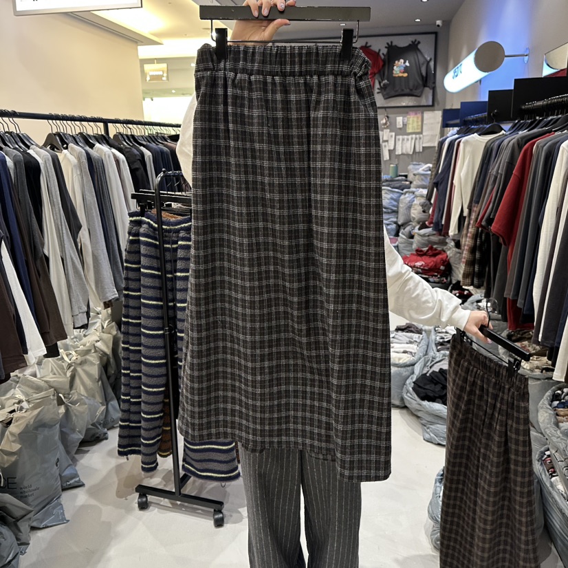 CREDITO韓國代購㊣女士新品25秋冬休閑熱賣人氣長裙百褶褶裙CREDITO長裙圖色2