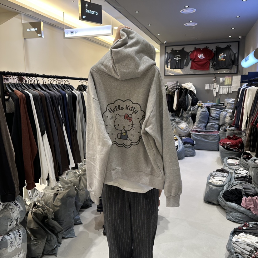 CREDITO東大門㊣實拍女裝新品25秋冬人氣時尚推薦真品職業衛衣CREDITO衛衣