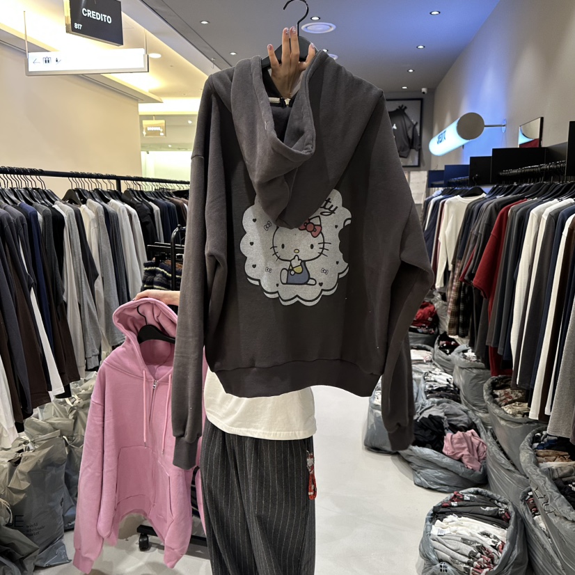 CREDITO東大門㊣實拍女裝新品25秋冬人氣時尚推薦真品職業衛衣CREDITO衛衣