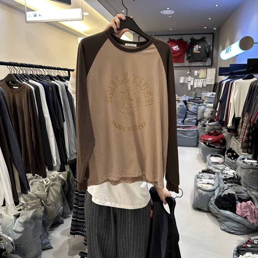 CREDITO東大門㊣代購女裝新款熱賣休閑真品人氣25秋冬長袖T恤CREDITO長袖T恤