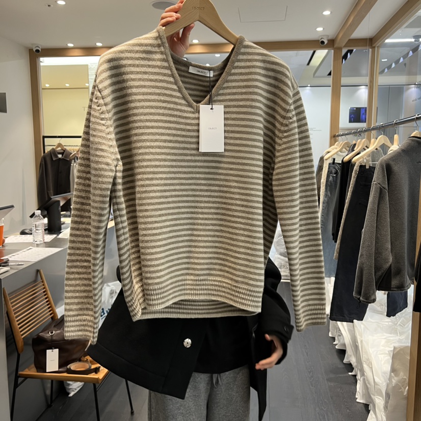 OBJECT韓國直郵㊣女士新款推薦25秋冬熱賣時尚人氣真品針織衫OBJECT針織衫