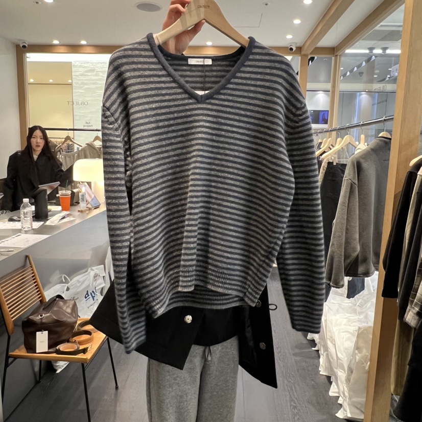 OBJECT韓國直郵㊣女士新款推薦25秋冬熱賣時尚人氣真品針織衫OBJECT針織衫圖色2