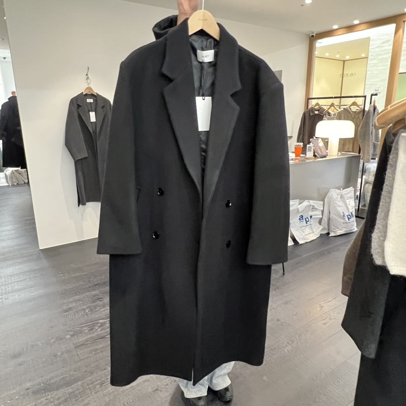 OBJECT韓國代購㊣女士新品時尚推薦人氣25秋冬休閑中長款大衣OBJECT中長款大衣圖色2