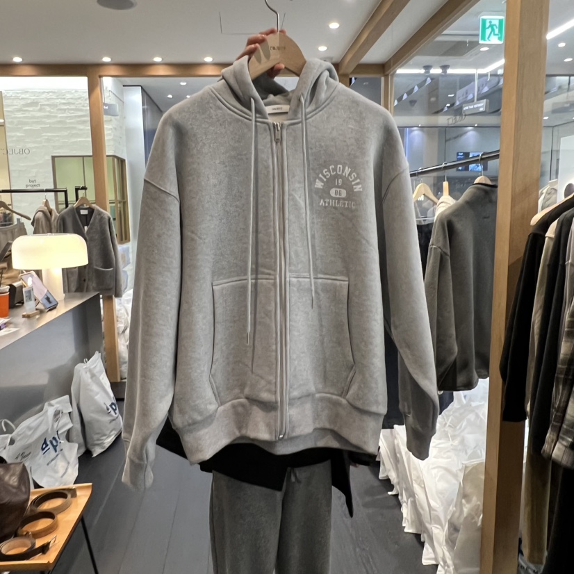 OBJECT韓國代購㊣女士新款時尚熱賣25秋冬衛衣連帽拉鏈衫加絨OBJECT衛衣