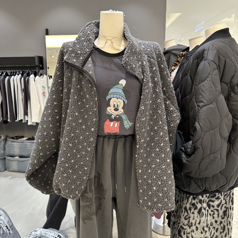 CREDITO東大門㊣代購女裝新品25秋冬真品熱賣休閑夾克連帽衫CREDITO夾克