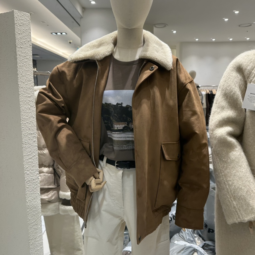 BLUEI-D東大門㊣直郵女士新款25秋冬推薦熱賣真品時尚夾克Blue i-d夾克圖色2駝色