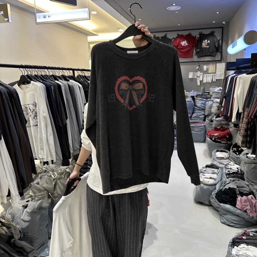 CREDITO東大門㊣代購女裝新款熱賣職業真品時尚25秋冬長袖T恤CREDITO長袖T恤圖色2