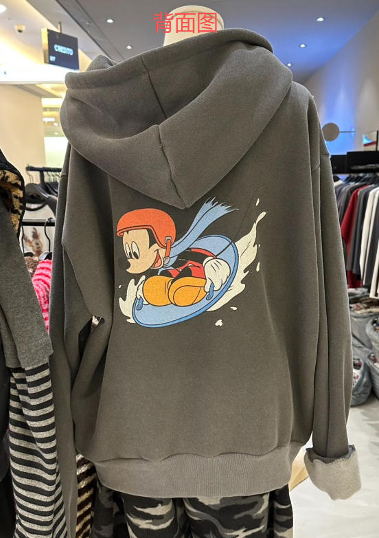 CREDITO東大門㊣實拍女士新品職業休閑熱賣25秋冬時尚衛衣加絨CREDITO衛衣圖色2