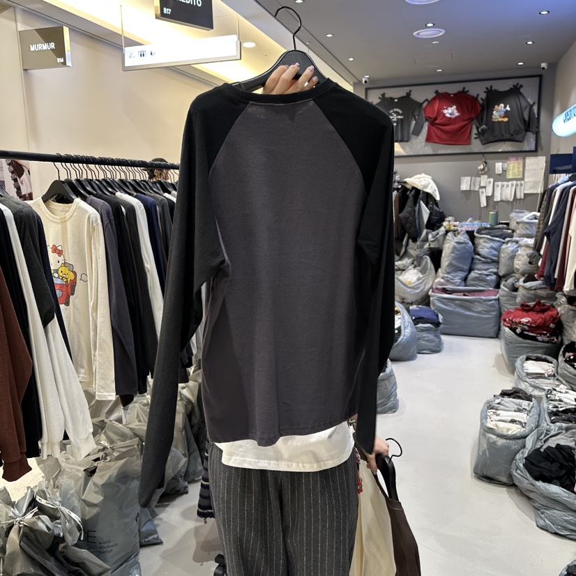 CREDITO東大門㊣實拍女裝新品時尚推薦熱賣職業休閑長袖T恤CREDITO長袖T恤