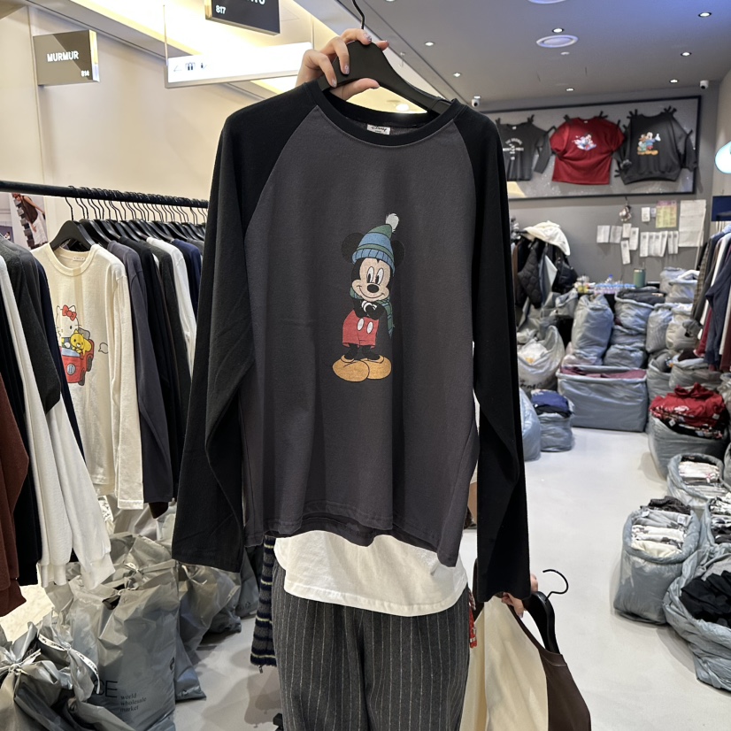 CREDITO東大門㊣實拍女裝新品時尚推薦熱賣職業休閑長袖T恤CREDITO長袖T恤圖色2