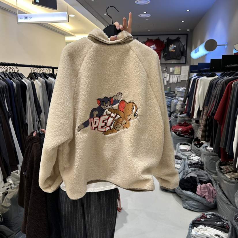 CREDITO東大門㊣直郵女裝新品熱賣休閑推薦人氣夾克連帽衫毛絨CREDITO夾克