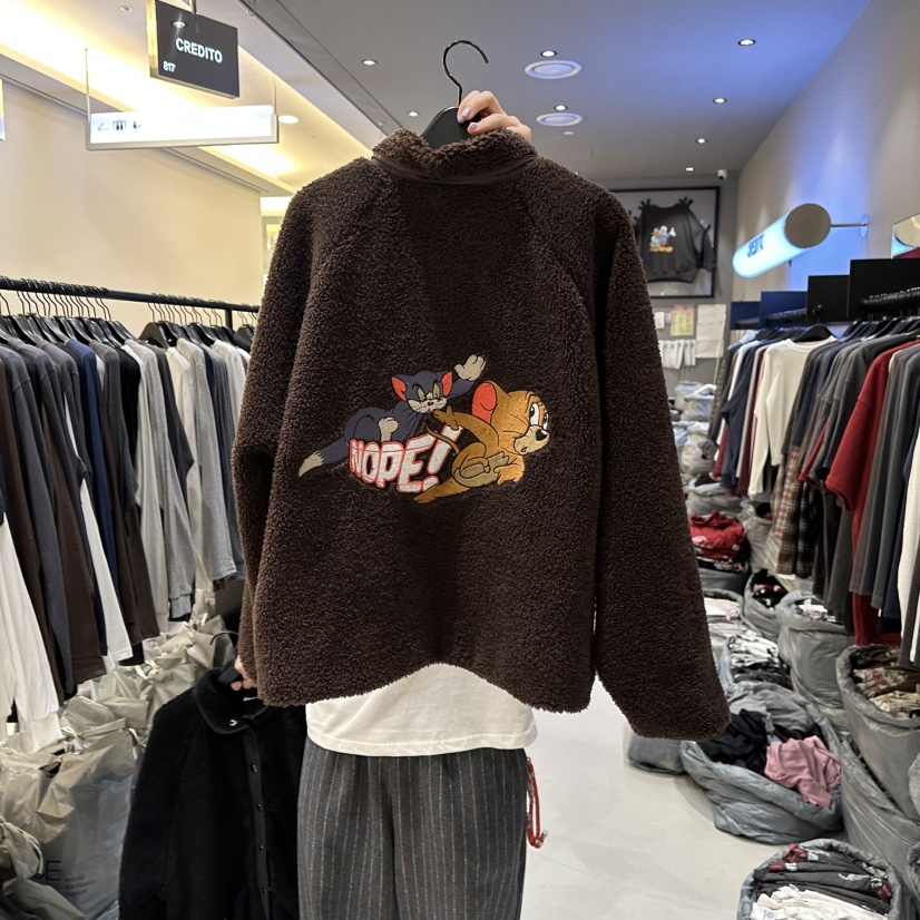 CREDITO東大門㊣直郵女裝新品熱賣休閑推薦人氣夾克連帽衫毛絨CREDITO夾克