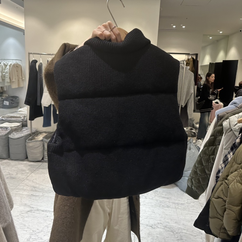 BLUEI-D東大門㊣直郵女裝新款時尚25秋冬休閑馬甲不含內搭Blue i-d馬甲