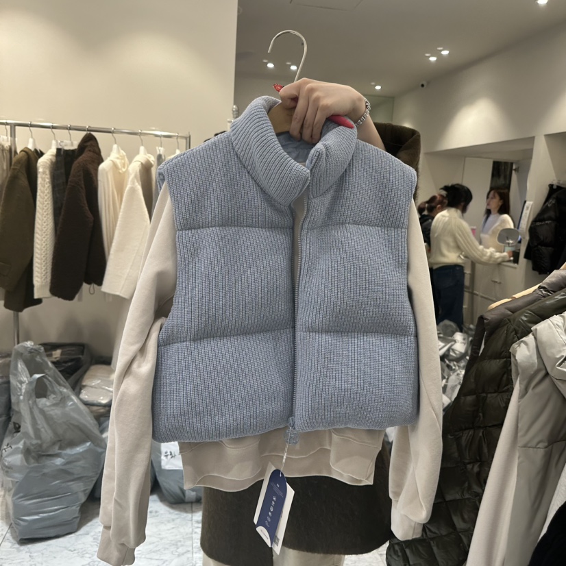 BLUEI-D東大門㊣直郵女裝新款時尚25秋冬休閑馬甲不含內搭Blue i-d馬甲