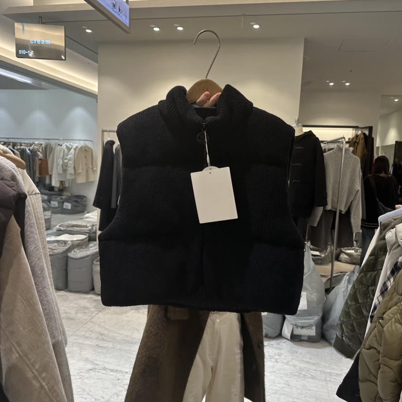 BLUEI-D東大門㊣直郵女裝新款時尚25秋冬休閑馬甲不含內搭Blue i-d馬甲圖色2